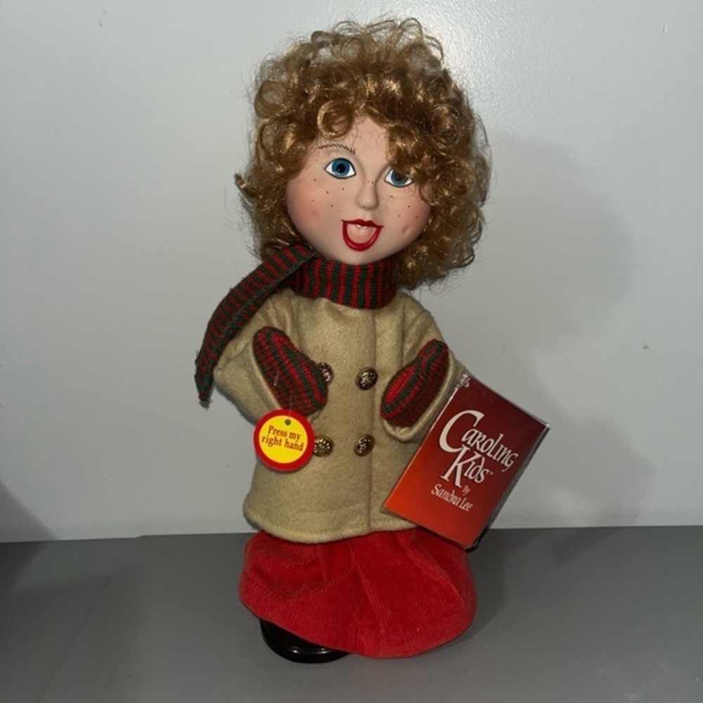 3/25$(Mix) Christmas Caroling Kids, Sandra Lee Animated Vintage NWT